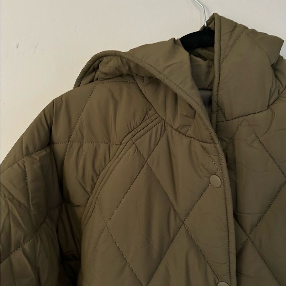 Green quilted jacket - Picture 3 of 5